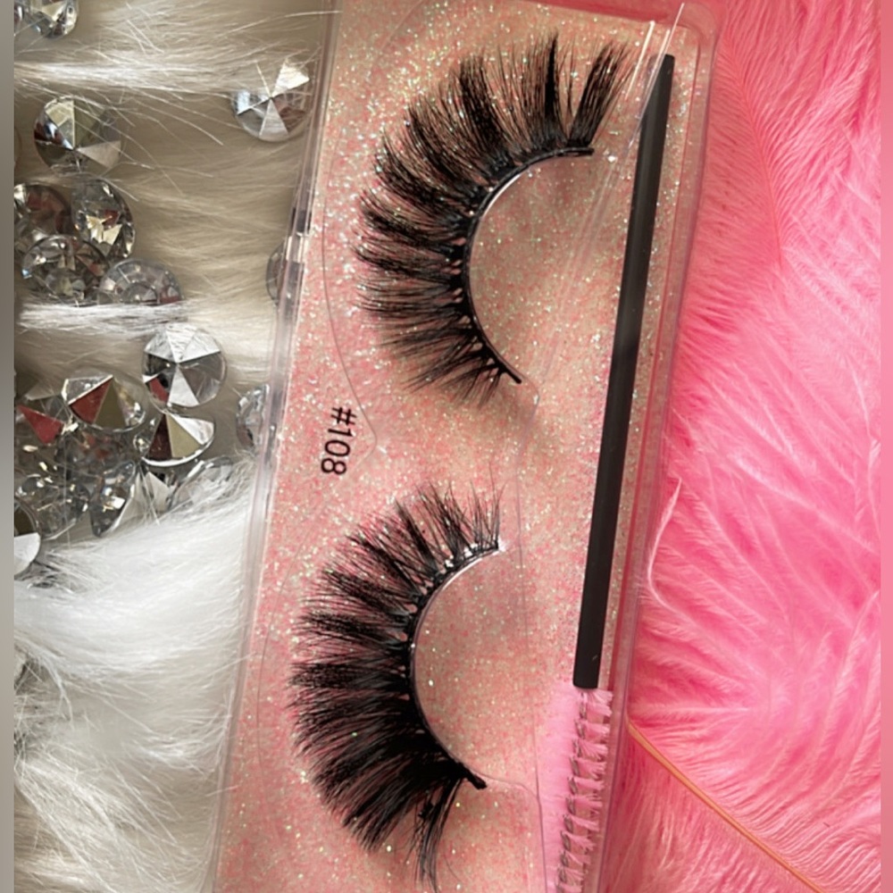 PRINCESS 👑 CAT EYELASHES WITH BRUSH AND TWEEZERS💖💖💖